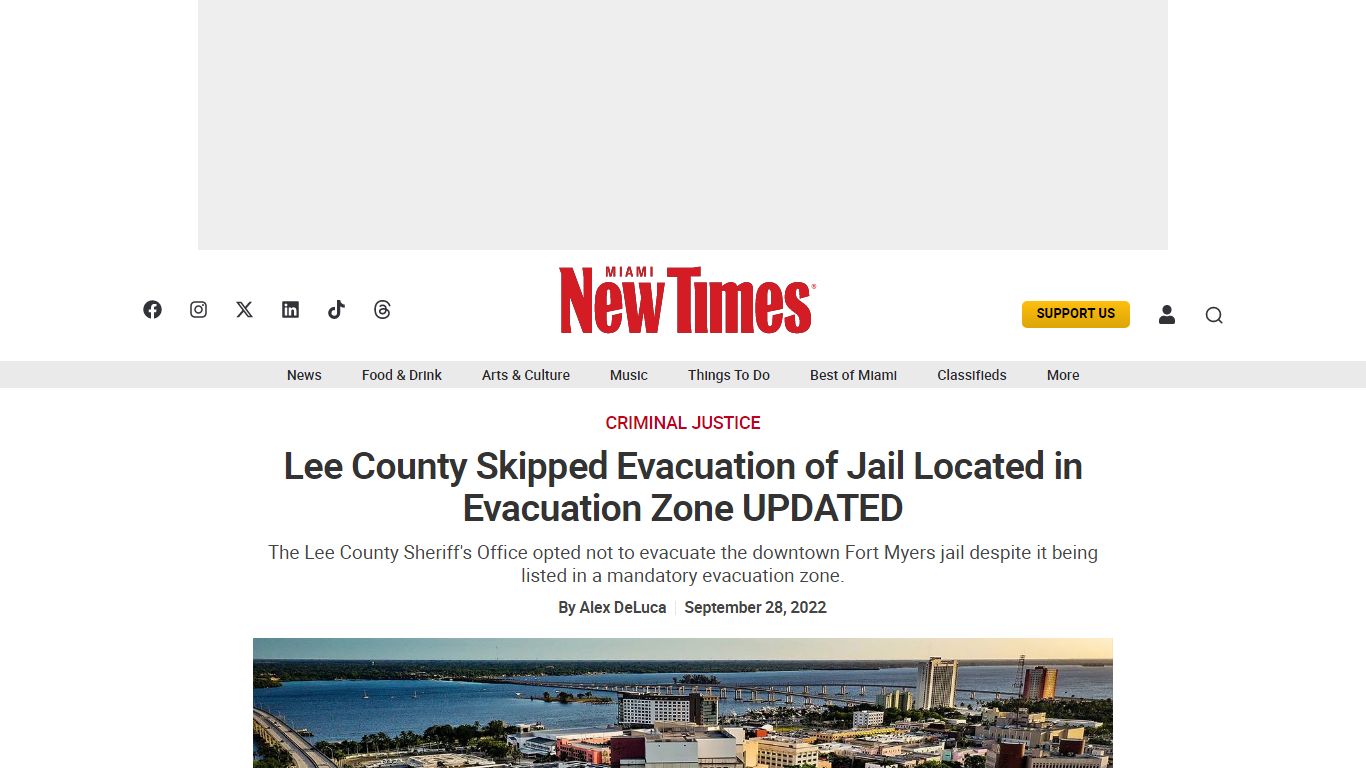 Hurricane Ian: Lee County Refused to Evacuate Jail Located in ...